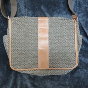 COACH Signature Brown Messenger/Laptop Bag